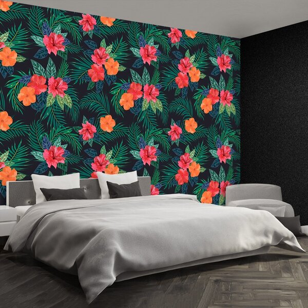 Carta da parati Fiori tropicali 104x70 cm