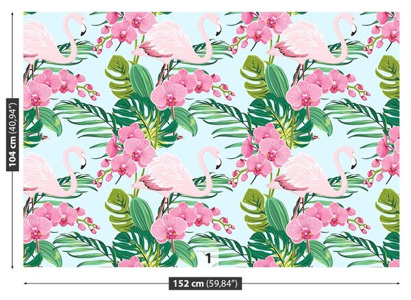Carta da parati Fiore di orchidea 104x70 cm
