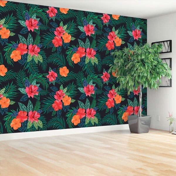 Carta da parati Fiori tropicali 104x70 cm