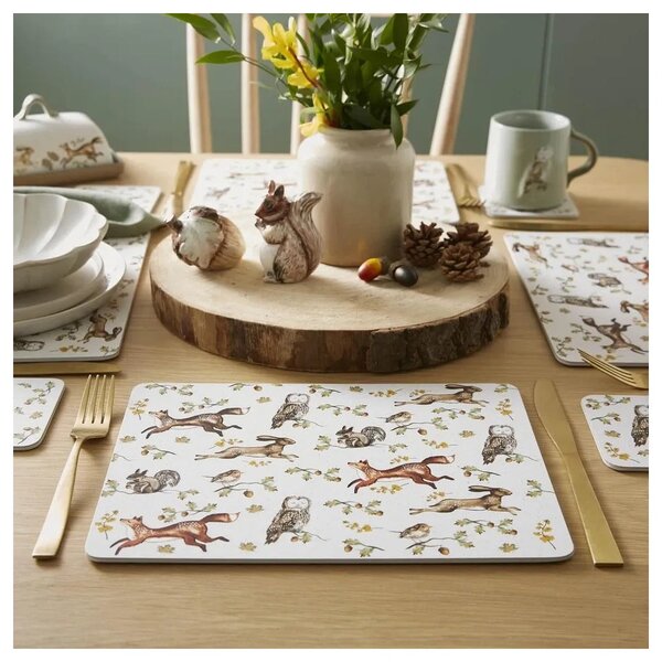 Tovagliette in set in sughero 4 pz 21x29 cm Forest Fable – Cooksmart ®