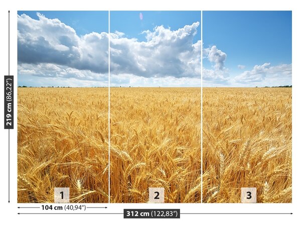 Carta da parati Campo di grano 104x70 cm
