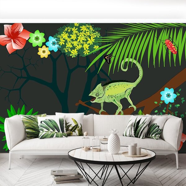 Carta da parati Camaleonte 104x70 cm