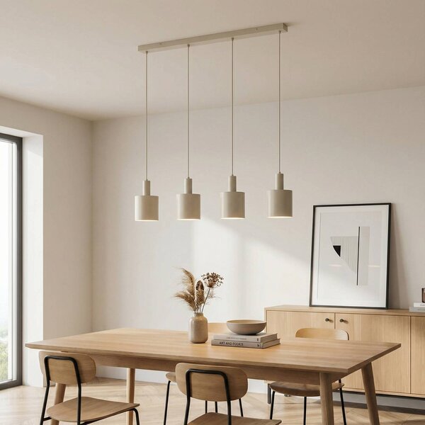 Lampada a sospensione Ovelia Lindby, dimmerabile, Crema / Ambra, Cucina, Metallo, Moderno, Lampada a sospensione
