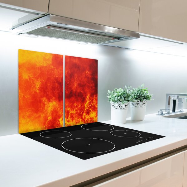 Tagliere in vetro Fiamme 60x52 cm