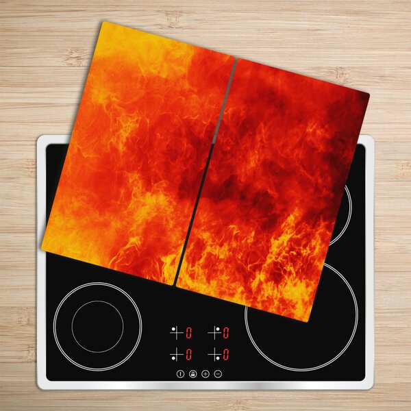 Tagliere in vetro Fiamme 60x52 cm