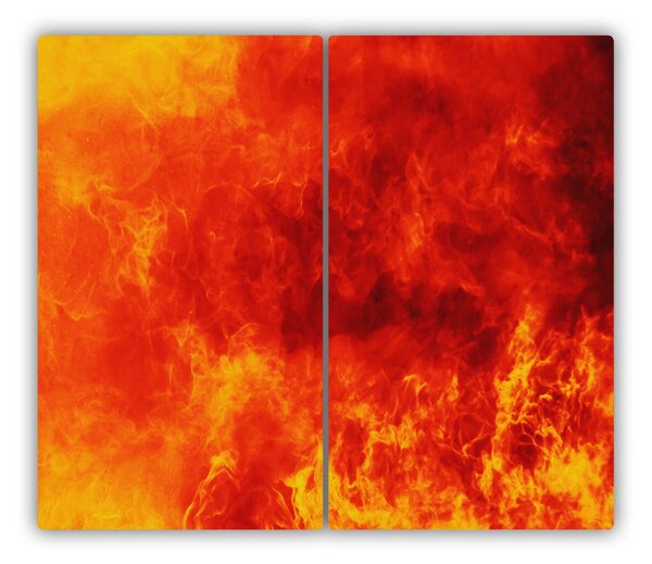 Tagliere in vetro Fiamme 60x52 cm
