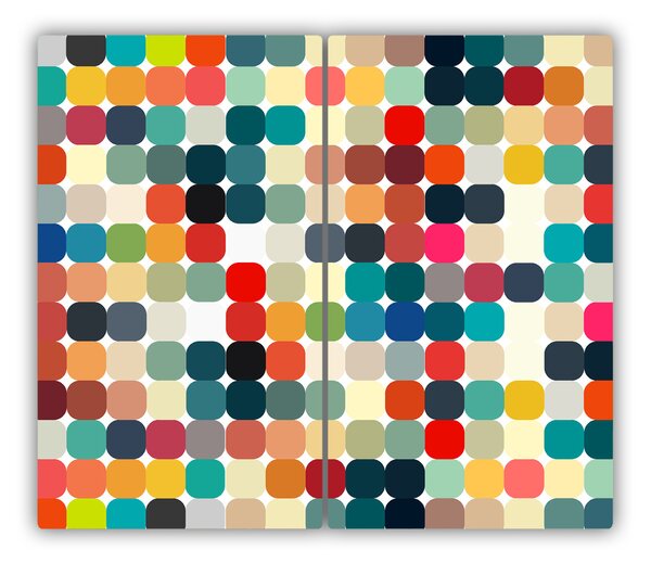 Tagliere in vetro Sfondo geometrico 60x52 cm