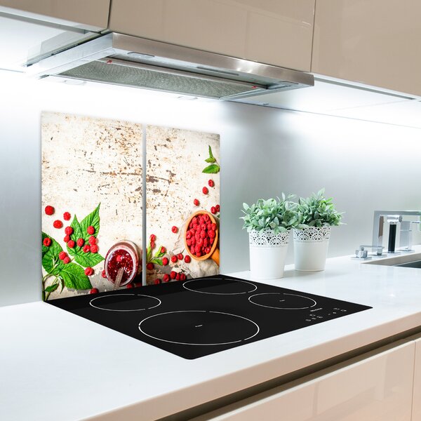 Tagliere in vetro Marmellata di lamponi 60x52 cm