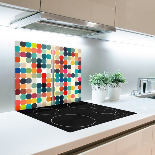 Tagliere in vetro Sfondo geometrico 60x52 cm