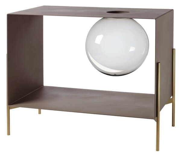 Arti & Mestieri Mobile da soggiorno di design Globe grande- in 6 combinazioni Fango / base oro laccato