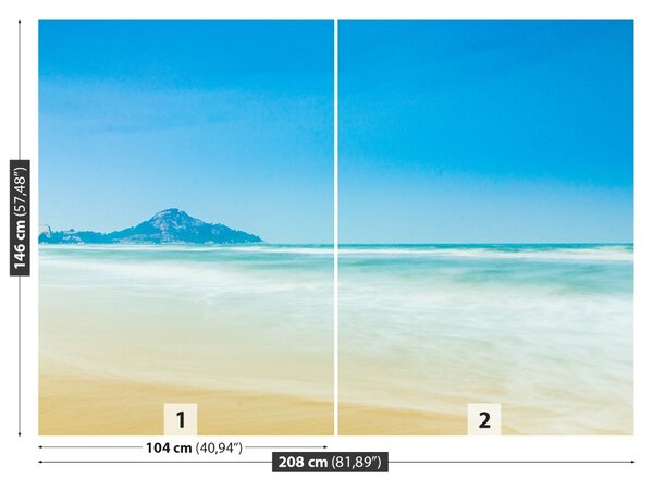 Carta da parati Paradiso e spiaggia 104x70 cm