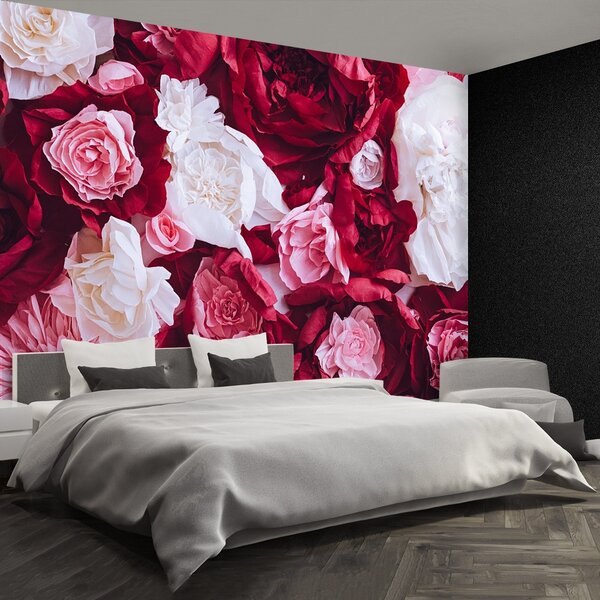 Carta da parati Rose di carta 104x70 cm