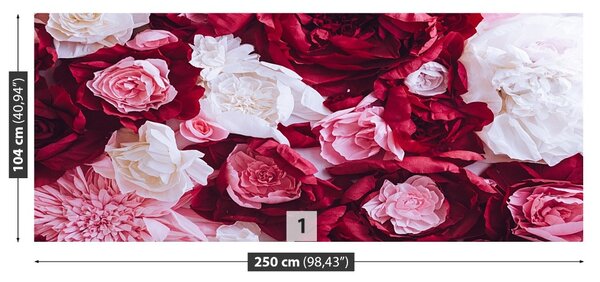 Carta da parati Rose di carta 104x70 cm