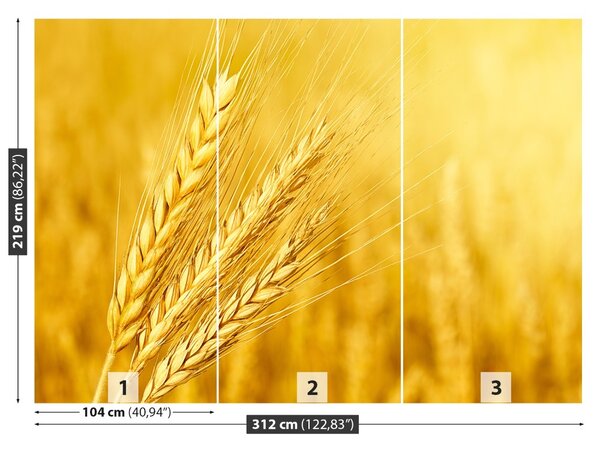 Carta da parati Orecchie di grano 104x70 cm