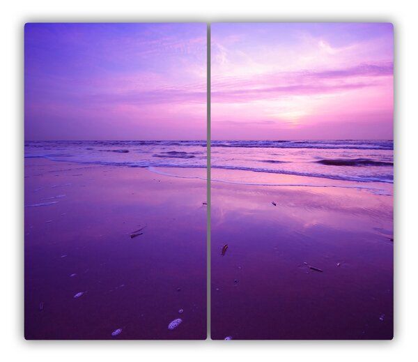 Tagliere in vetro temperato Sunset Mare 60x52 cm