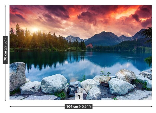 Carta da parati Lago di montagna 104x70 cm