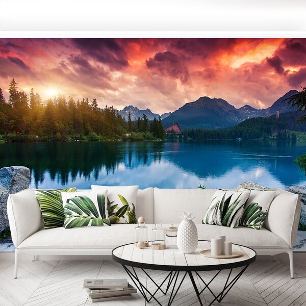 Carta da parati Lago di montagna 104x70 cm