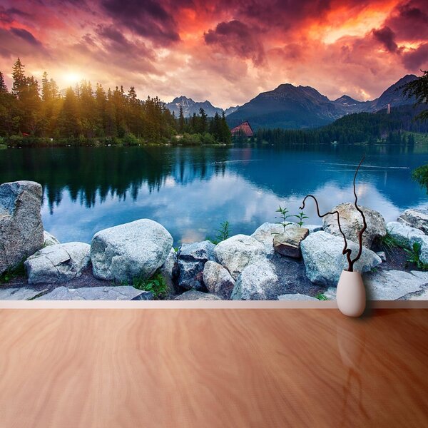 Carta da parati Lago di montagna 104x70 cm