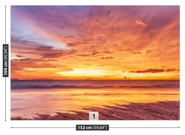 Carta da parati Tramonto bellissimo 104x70 cm
