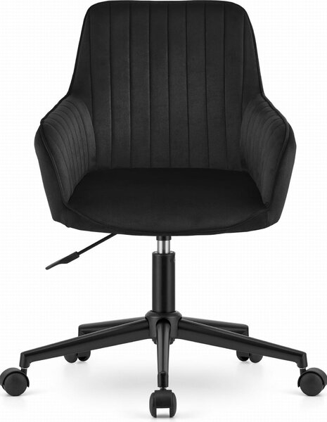 Sedia girevole ROXY - velluto nero