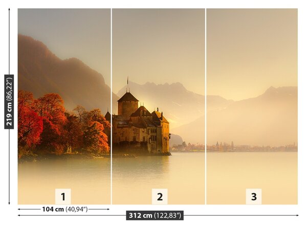 Carta da parati Castello di Montreux 104x70 cm