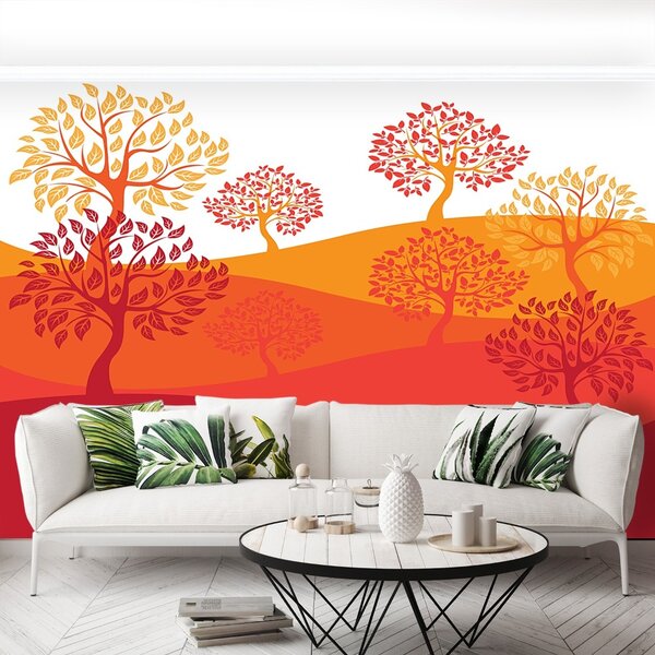 Carta da parati Alberi 104x70 cm