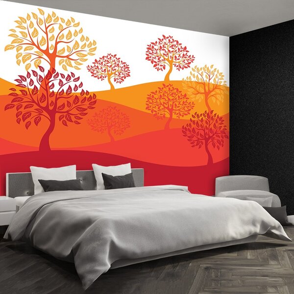 Carta da parati Alberi 104x70 cm