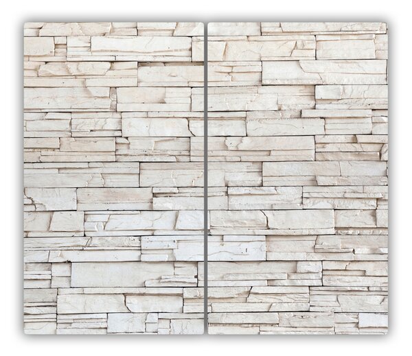 Tagliere in vetro Pietra murale bianca 60x52 cm