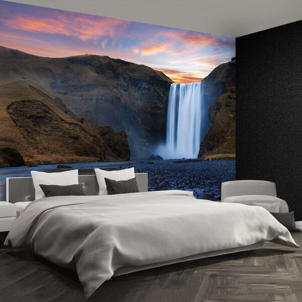 Carta da parati Cascata di skogafoss 104x70 cm