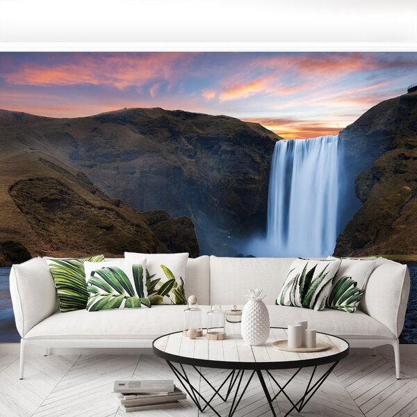 Carta da parati Cascata di skogafoss 104x70 cm