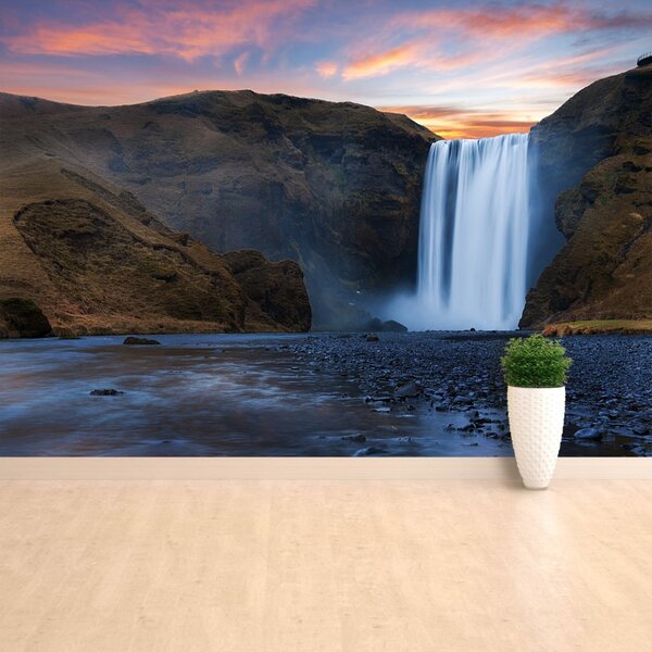 Carta da parati Cascata di skogafoss 104x70 cm