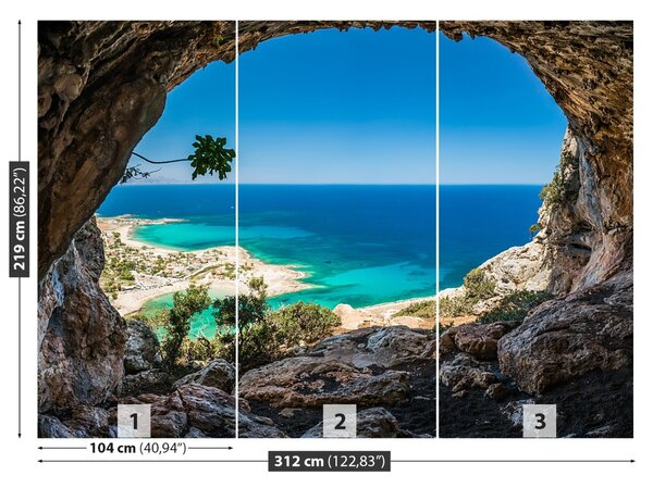 Carta da parati Grecia Cave 104x70 cm