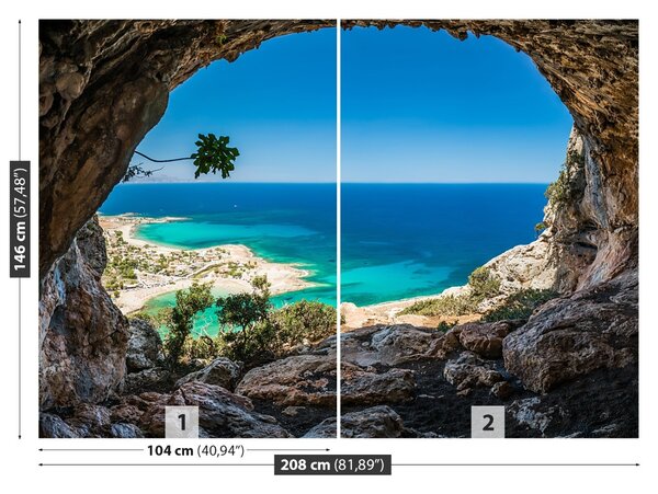 Carta da parati Grecia Cave 104x70 cm