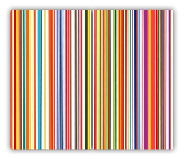 Tagliere in vetro Strisce colorate 60x52 cm