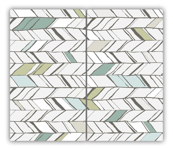 Tagliere in vetro Pattern Flankeet 60x52 cm