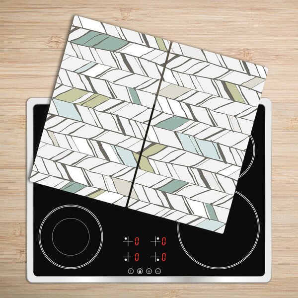 Tagliere in vetro Pattern Flankeet 60x52 cm