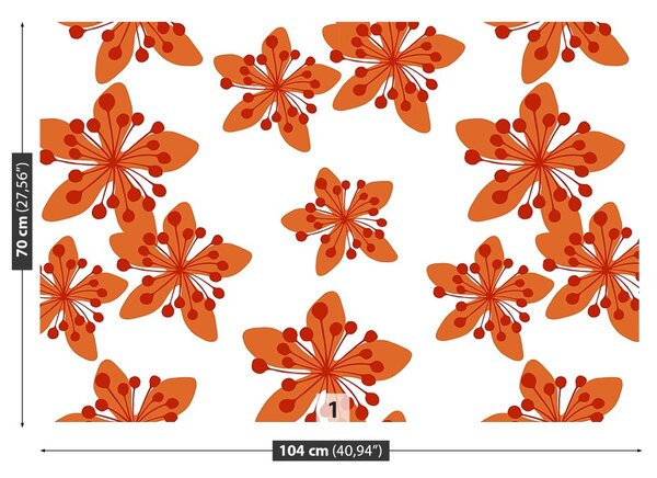 Carta da parati Pattern floreale 104x70 cm