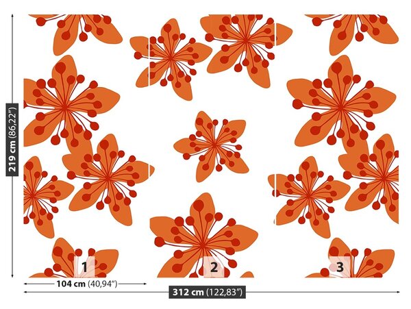 Carta da parati Pattern floreale 104x70 cm