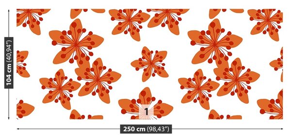 Carta da parati Pattern floreale 104x70 cm