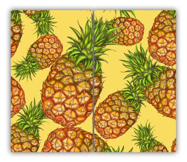 Tagliere in vetro temperato Ananas 60x52 cm
