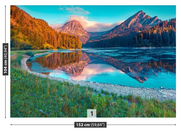 Carta da parati Lago Obersee 104x70 cm