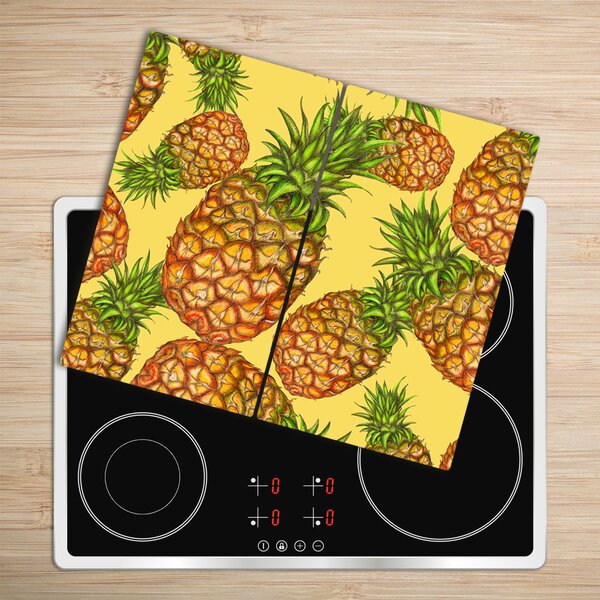 Tagliere in vetro temperato Ananas 60x52 cm