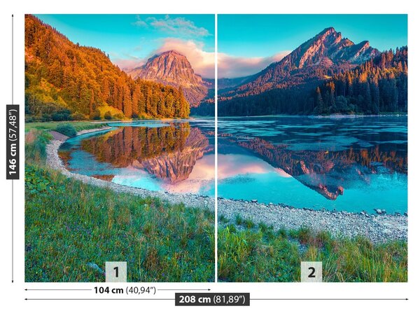 Carta da parati Lago Obersee 104x70 cm