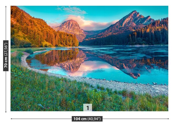 Carta da parati Lago Obersee 104x70 cm