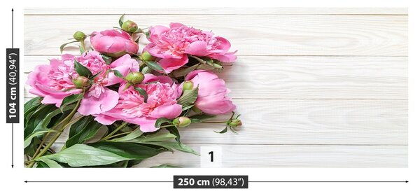 Carta da parati Peonies Bouquet 104x70 cm