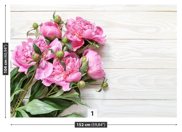 Carta da parati Peonies Bouquet 104x70 cm