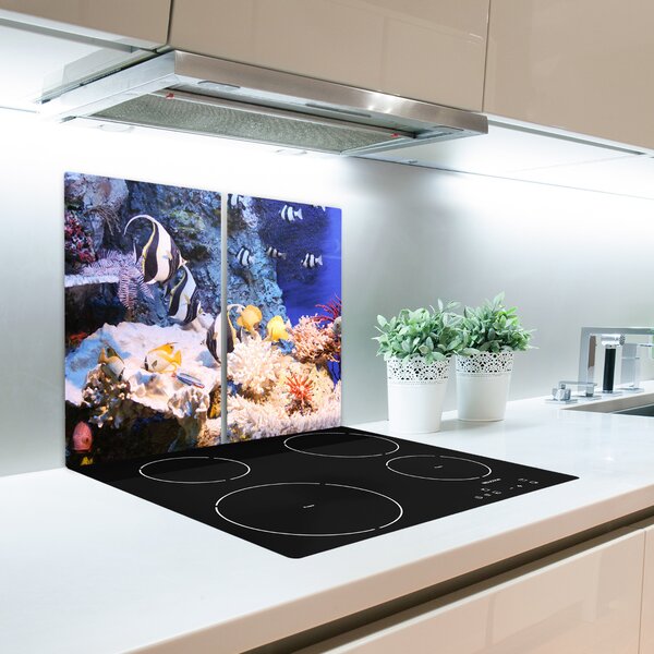 Tagliere in vetro Barriera corallina 60x52 cm
