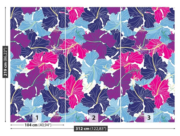Carta da parati Ibisco 104x70 cm