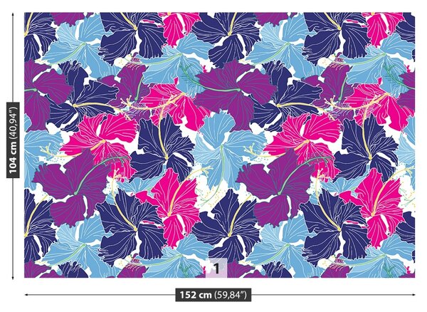 Carta da parati Ibisco 104x70 cm