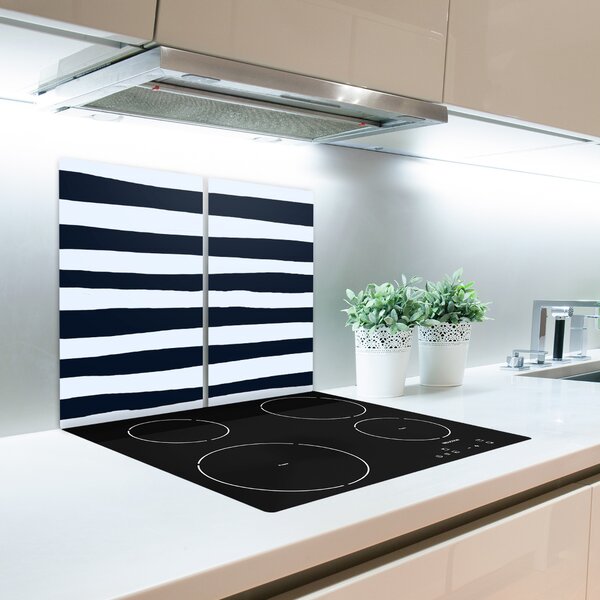 Tagliere in vetro Sfondo con strisce 60x52 cm